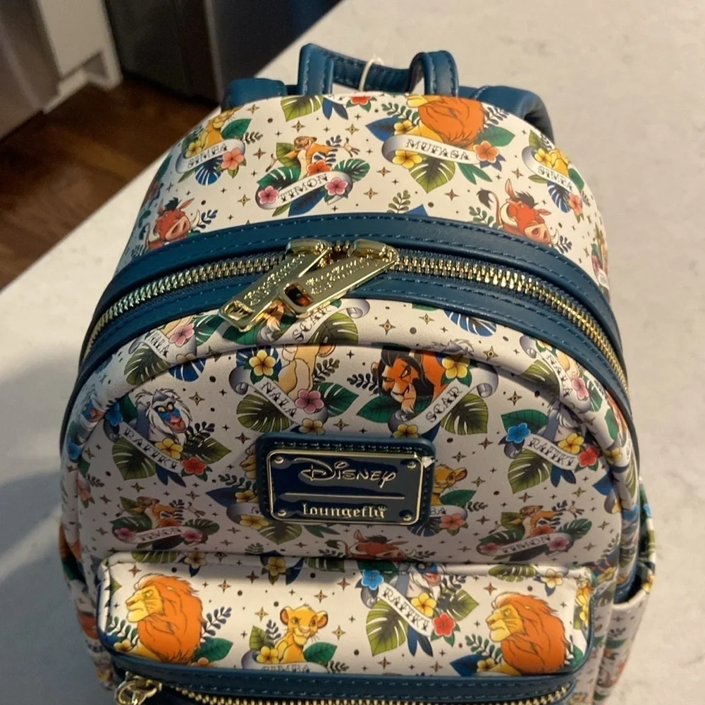 NWT Disney Loungefly Lion King Tattoo Mini Backpack
